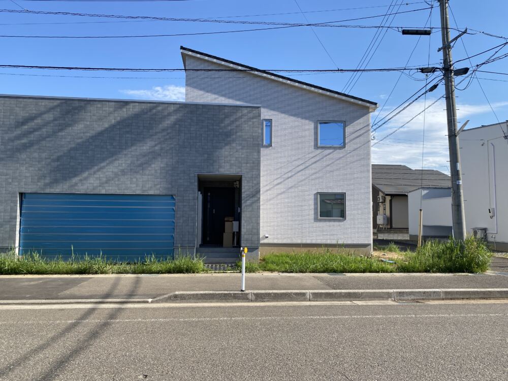 【ファサード工事】建物周りには繁殖力の強いヨシなどの雑草が生い茂り、せっかくのスタイリッシュな建物の美観を損ねてしまうのが大きな悩みでした。